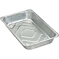 Genuine Joe Full-size Disposable Aluminum Pan - Cooking, Serving - Disposable - Silver - Aluminum Body - 50 / Carton 1 thumbnail image