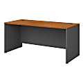 Bush Business Furniture Components Office Desk 66"W x 30"D, Natural Cherry/Graphite Gray, Standard Delivery