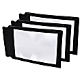 TickiT Sheet Magnifiers, 8-3/4" x 5-1/2", Black, All Ages, Pack Of 3 Magnifiers 1 thumbnail image