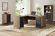 Thomasville Alderbrook 60 W L Shaped Corner Desk With Integrated