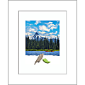 Amanti Art Rectangular Picture Frame, 15” x 18" With Mat, Wedge White 1 thumbnail image