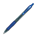 Pilot G2 Retractable Gel Pens, Fine Point, 0.7 mm, Translucent Barrel, Blue Ink, Pack Of 2 Pens