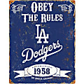 Party Animal Los Angeles Dodgers Embossed Metal Signs - 11.5" Width x 14.5" Height - Rectangular Shape - Heavy Duty, Embossed Lettering - Steel 1 thumbnail image