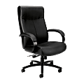 HON® Basyx Validate™ Big & Tall Ergonomic Bonded Leather High-Back Chair, Black 1 thumbnail image