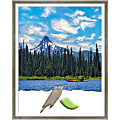 Amanti Art Lucie Silver White Wood Picture Frame, 12" x 15", Matted For 11" x 14" 1 thumbnail image