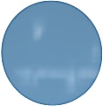 Ghent Coda Low-Profile Circular Magnetic Dry-Erase Glassboard, 48", Denim