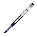 FORAY® Liquid Ink Rollerball Pen, Medium Point, 0.7 mm, Purple Barrel, Purple Ink