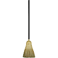 Genuine Joe Janitor Wood Corn Broom, Natural, 38" Handle, 1 Broom 1 thumbnail image