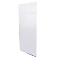 Ghent Aria Low-Profile Magnetic Glass Whiteboard, 60" x 48", White