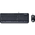 Microsoft Wired Desktop 600 - USB Cable - English (North America) - Black - USB Cable - Optical - 800 dpi - 3 Button - Scroll Wheel - QWERTY - Black - Compatible with Computer for PC 1 thumbnail image