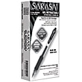 Zebra® Pen SARASA® Retractable Gel Pens, Pack Of 12, Medium Point, 0.7 mm, Clear Barrel, Blue Ink 1 thumbnail image