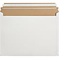Office Depot® Brand Stayflats® Express Pouch Mailers, 12 1/2" x 9 1/2", White, Case Of 250 