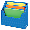 Bankers Box® 60% Recycled 3-Compartment Angled Folder Holder, Blue