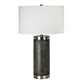 LumiSource Cylinder Contemporary Table Lamp, 26-1/2"H, Off-White Shade/Acid Griffin Base