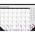 House of Doolittle Wild Flower Monthly Desk Pad, 17" x 22", Multicolor,  1 thumbnail image