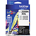 Brother Genuine LC209BK Super High Yield Black Ink Cartridge - Inkjet - Super High Yield - 2400 Pages - Black - 1 Each 1 thumbnail image