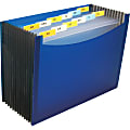 C-Line 13-Pocket Stand-up Expanding File - Blue, 9-Inch Expansion, 1/EA, 48235