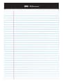 Office Depot® Brand Sugar Cane Paper Perforated Bi-Fold Pads, 8 1/2" x 11", White
