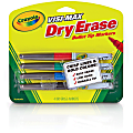 Crayola Visi-Max Dry Erase Markers - Chisel, Bullet Marker Point Style - Red, Green, Blue, Black - 4 / Pack 1 thumbnail image