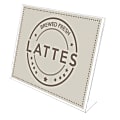 Deflecto® Anti-Glare Slanted Sign Holder, Landscape, 8 1/2" x 11", Clear 1 thumbnail image