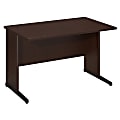 Bush Business Furniture Components Elite C Leg Desk 48"W x 30"D, Mocha Cherry, Premium Installation
