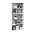 Bush Home Cabot Tall 5 Shelf Bookcase, White, Standard Delivery 1 thumbnail image