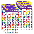 Trend superShapes Stickers, Numbers, 800 Stickers Per Pack, Set Of 6 Packs