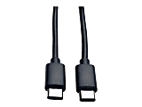 Eaton Tripp Lite Series USB-C Cable (M/M) - USB 2.0, 6 ft. (1.83 m) - USB cable - 24 pin USB-C (M) to 24 pin USB-C (M) - USB 2.0 - 6 ft - black