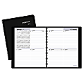 AT-A-GLANCE® DayMinder® Block-Style Weekly Planner, 6 7/8" x 8 3/4", 30% Recycled, Black, January to December 2018 (G53500-18)