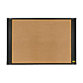 Post-it® Self-Stick Framed Bulletin Board, 36" x 24", Brown/Graphite Frame 1 thumbnail image