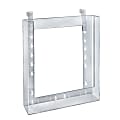Azar Displays Styrene Letter-Size Brochure Holders, Hanging, 11 1/4"H x 9 1/8"W x 1 1/4"D, Clear, Pack Of 10