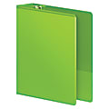 Wilson Jones® Heavy-Duty D-Ring View Binder, 3" Rings, 41% Recycled, Chartreuse