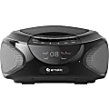 Ematic CD Boombox with Bluetooth Audio & Speakerphone EBB9224 - 1 x Disc Integrated Stereo Speaker - Black - CD-DA - Auxiliary Input 1 thumbnail image