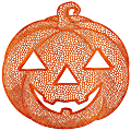 Amscan Jack O'Lantern Vinyl Placemats, 15", Orange, Pack Of 4 Placemats 1 thumbnail image