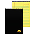 TOPS™ Docket Gold™ Wirebound Writing Tablet, 8 1/2" x 11", 70 Sheets, Canary