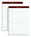 TOPS™ Double Docket™ Gold Writing Pads, 8 1/2" x 11", Narrow Ruled, 200 Pages (100 Sheets), 3-Hole Punched, White, Pack Of 2 1 thumbnail image