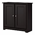 Bush Furniture Cabot Small Storage Cabinet with Doors, Espresso Oak, Standard Delivery