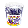 Espeez Rock Candy Sticks, 7", Purple Grape, Pack Of 36