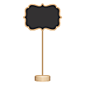 Amscan Standing Chalkboard Signs, 6-1/2" x 3-1/2", Gold, Pack Of 8 Signs 1 thumbnail image
