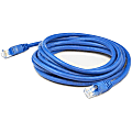 AddOn 12ft RJ-45 (Male) to RJ-45 (Male) Blue Cat6A UTP PVC Copper Patch Cable