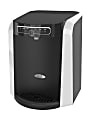 Oasis Aquarius Plumbed Hot/Cold Countertop Water Cooler, 16 15/16"H x 13 1/4"W x 14 1/2"D, Black/Silver