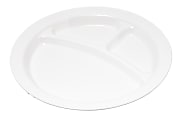 Carlisle Narrow-Rim 3-Compartment Plates, 9", White, Pack Of 48 1 thumbnail image