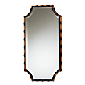 Baxton Studio Lieven Rectangular Accent Wall Mirror, 48”H x 24”W x 1/4”D, Light Brown 1 thumbnail image