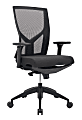 WorkPro® Oceanic Mesh/Fabric Ergonomic High-Back Executive Office Chair, Black, BIFMA Compliant 1 thumbnail image