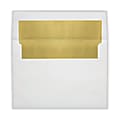 LUX Invitation Envelopes, A8, Peel & Press Closure, Gold/White, Pack Of 250 1 thumbnail image