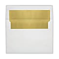 LUX Invitation Envelopes, A8, Peel & Press Closure, Gold/White, Pack Of 250