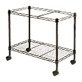 Lorell® Mobile Wire File Cart, 12-7/8"W x 25-13/16"D x 20-1/2"H, Black 1 thumbnail image