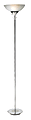 Adesso® Metropolis 300W Torchiere Floor Lamp, 71 1/2"H, Frosted White Shade/Chrome Base 1 thumbnail image