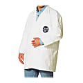 DuPont™ Tyvek® Lab Coats, Large, White, Carton Of 30