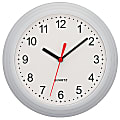 TEMPUS 8 1/2" Translucent Wall Clock, White